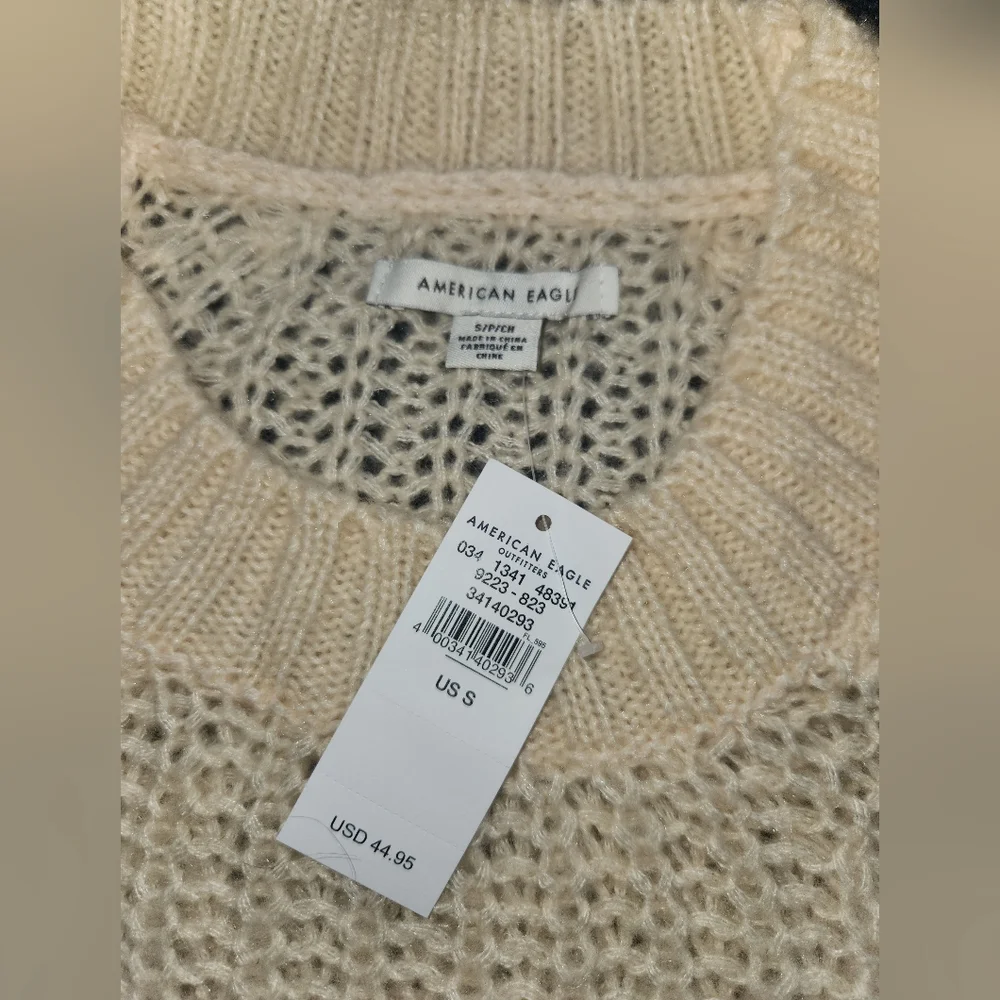 Nwt american eagle cropped knit sweater size small - Picture 5 of 6